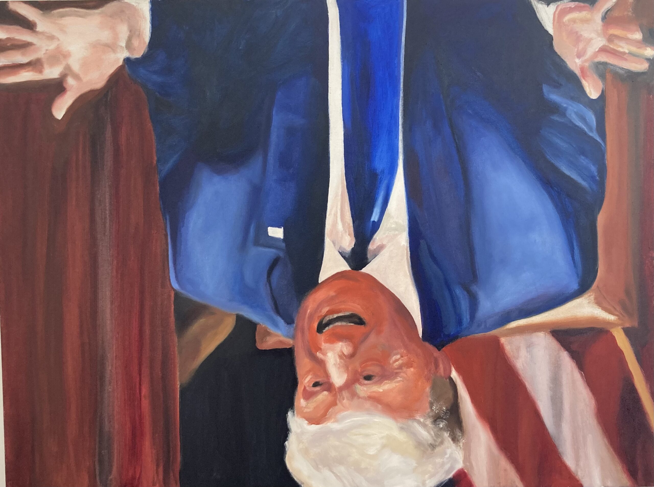 "World Turned Upside Down" 5' by 4' 2021 Oil on Canvas
